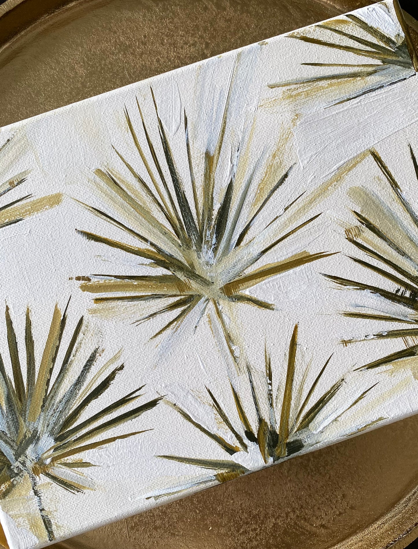 Abstract Fan Palms