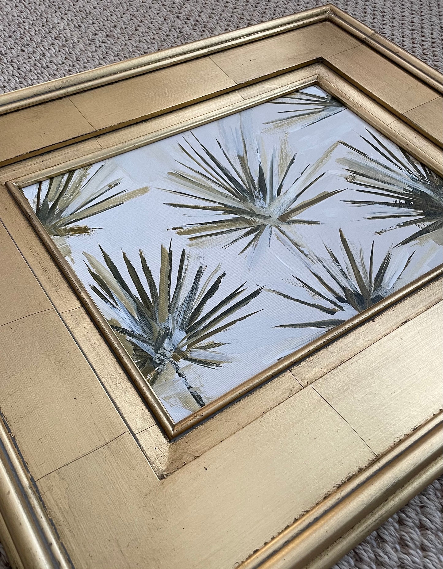 Abstract Fan Palms