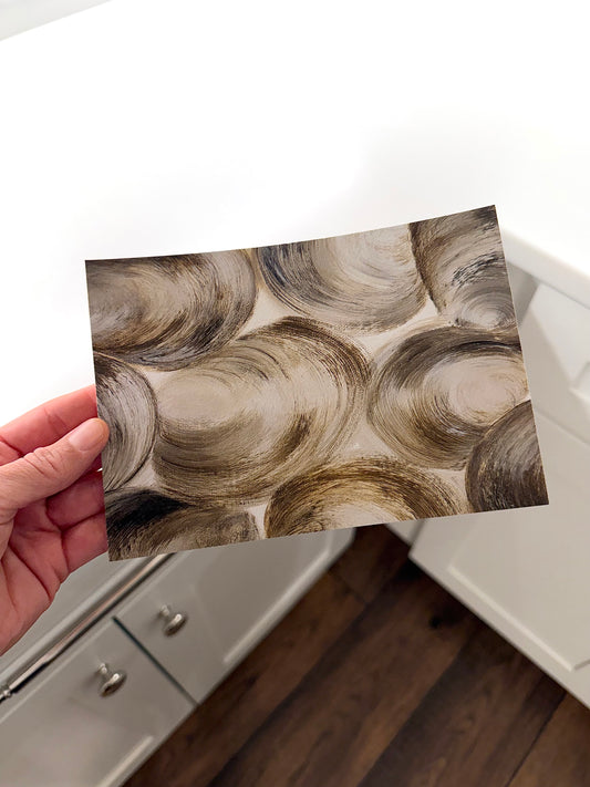 Salty River Clam Shells Print | CROPPED VERSION |