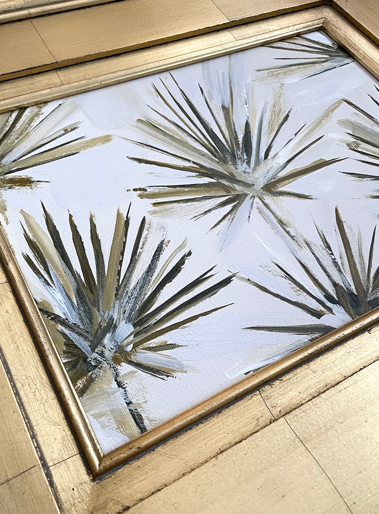 Abstract Fan Palms