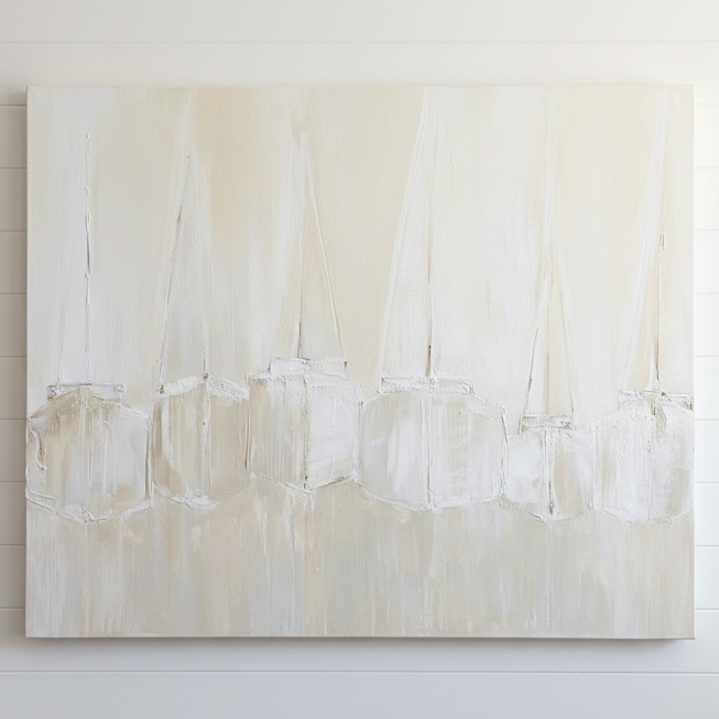 Sailboats | Original 24 x 30 Painting