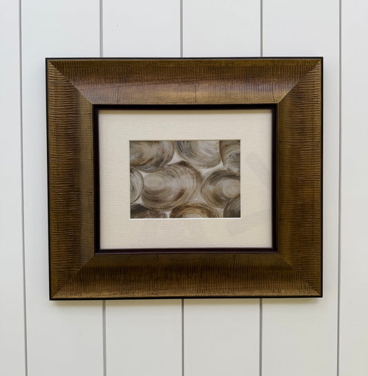 Salty River Clam Shells | Framed Fine Art Print
